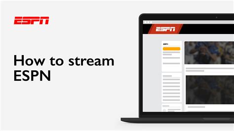 How to stream espn. Things To Know About How to stream espn. 